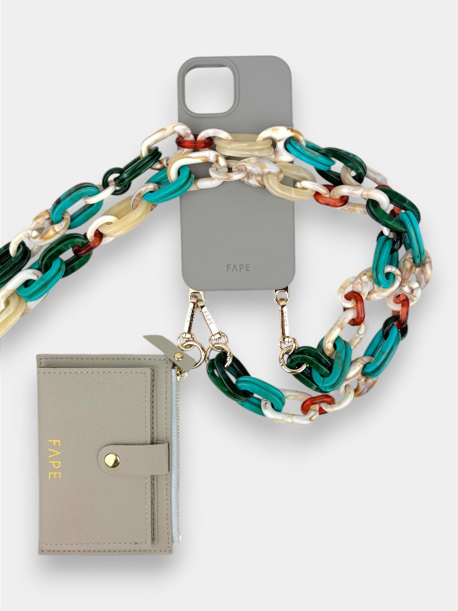 Clip Bag - veganes Leder | burgunder