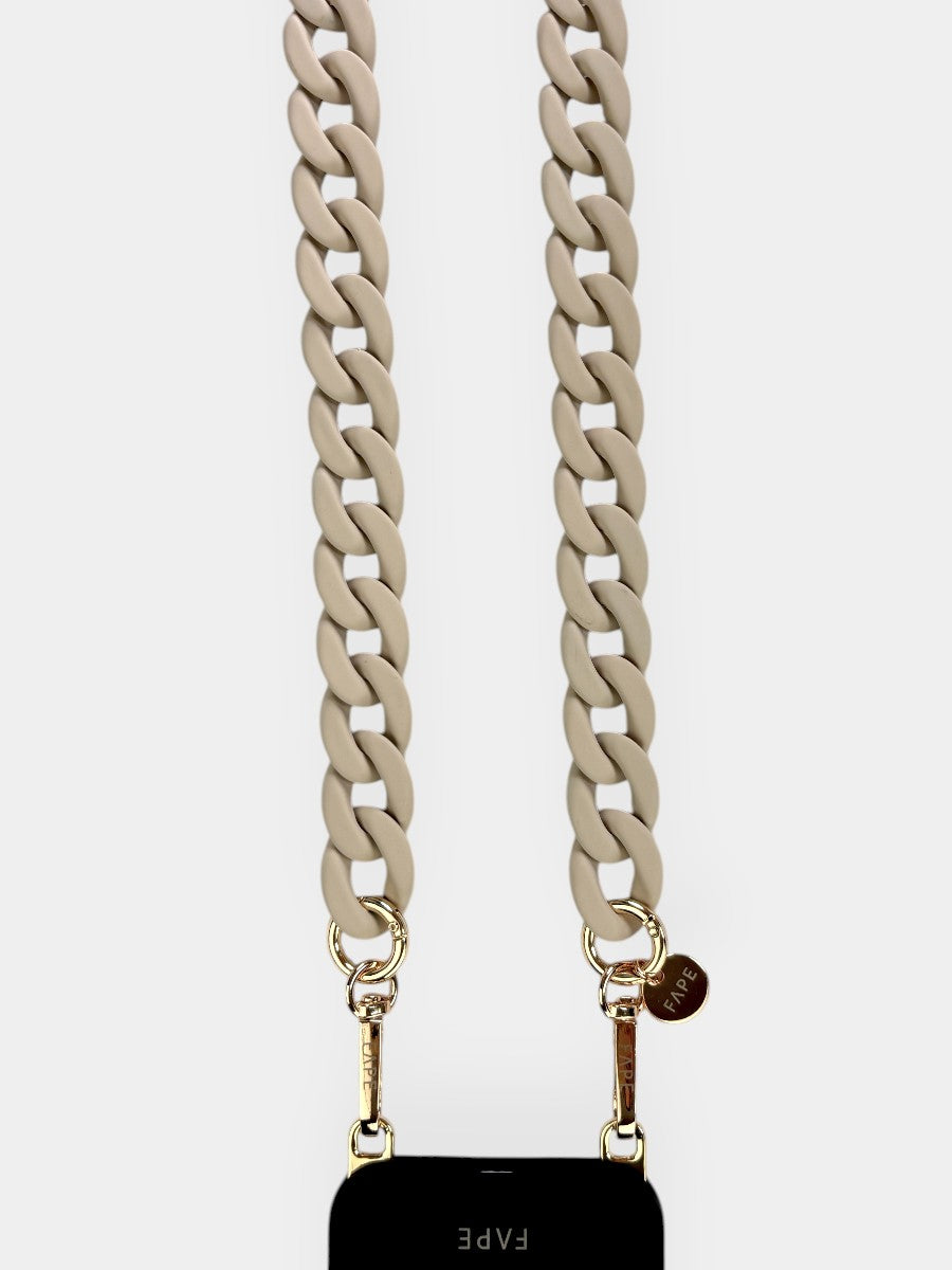 SET ClickLock™-Handyhülle schwarz und Handykette Shavi lang - Gold