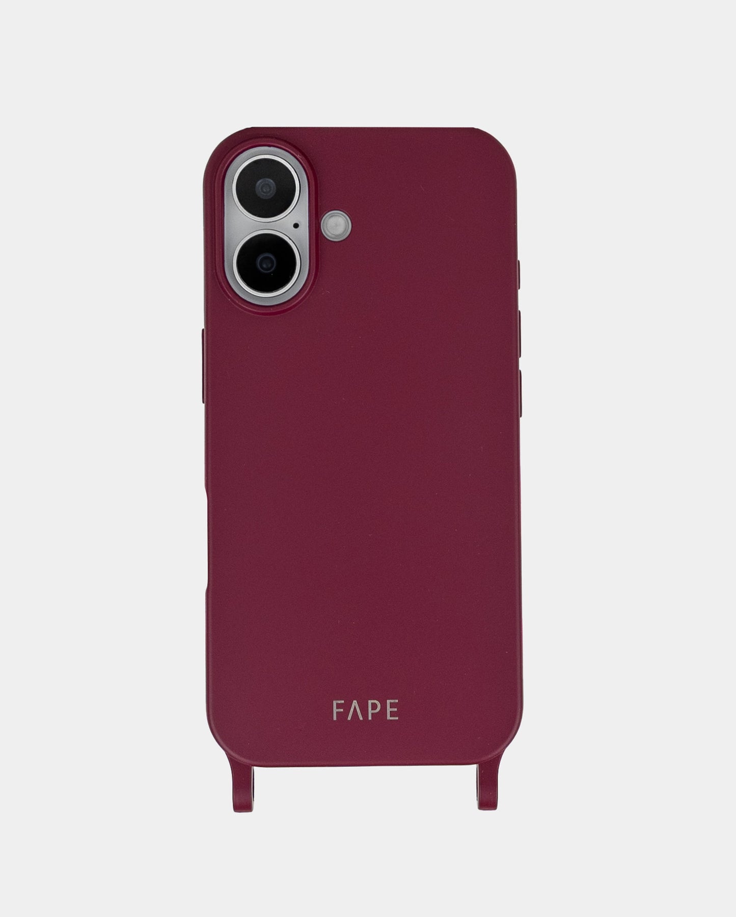 Handyhülle mit festen Ösen - burgundy