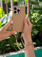 Perlen Handykette Fea - peach