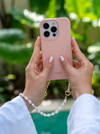 ClickLock™ Case silver details PINK VELVET