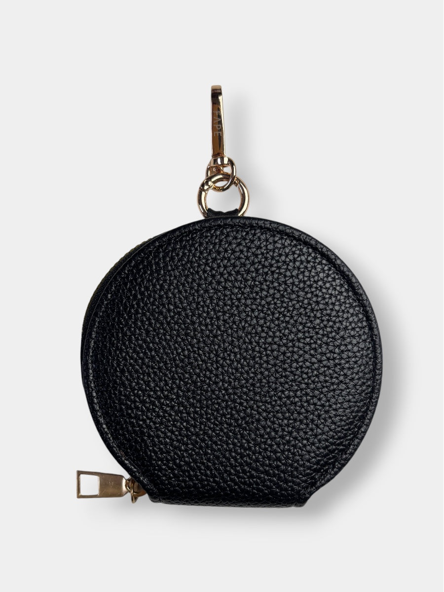 Clip Bag aus veganem Leder AURORA BLACK