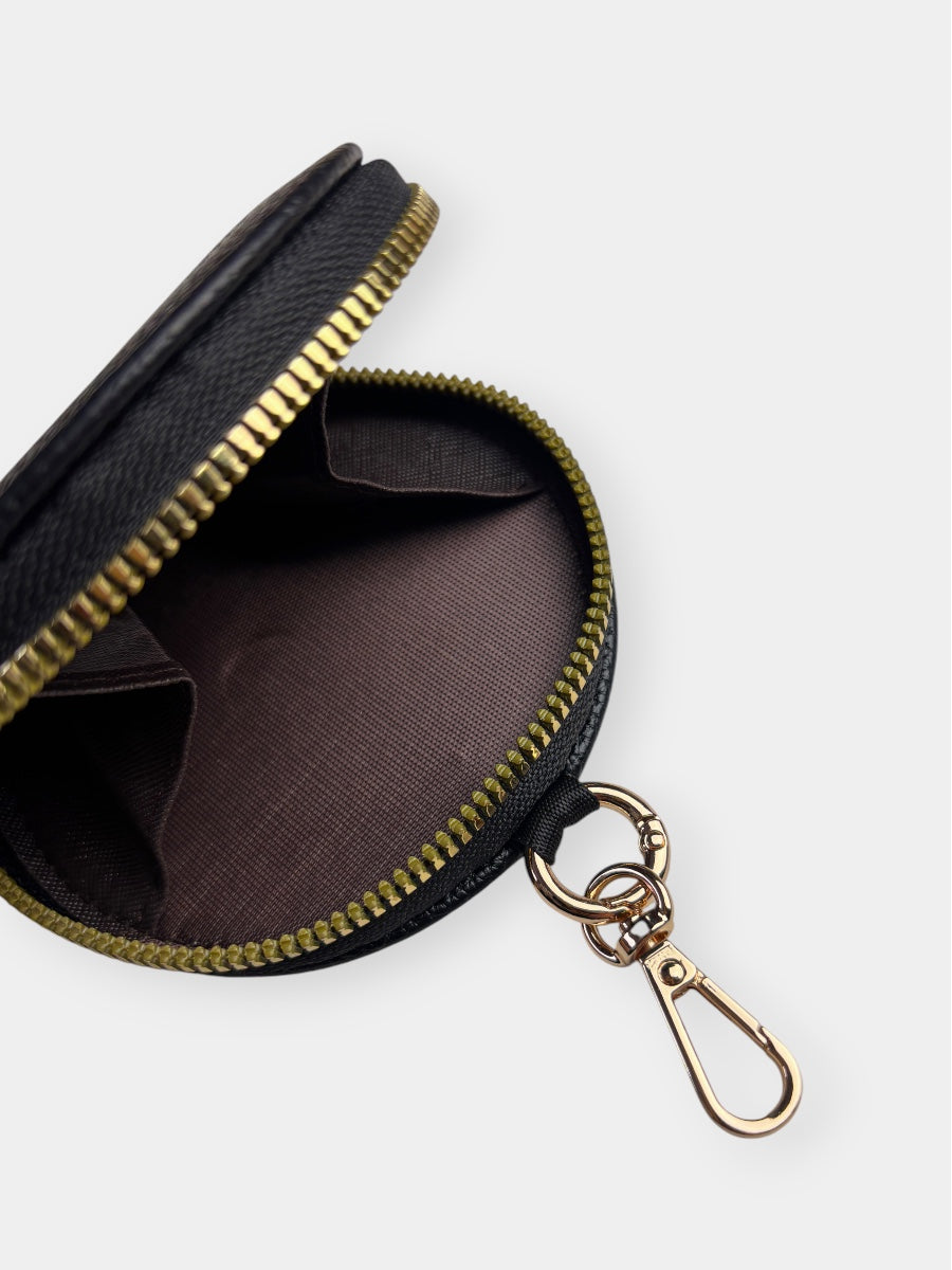 Clip Bag aus veganem Leder AURORA BLACK