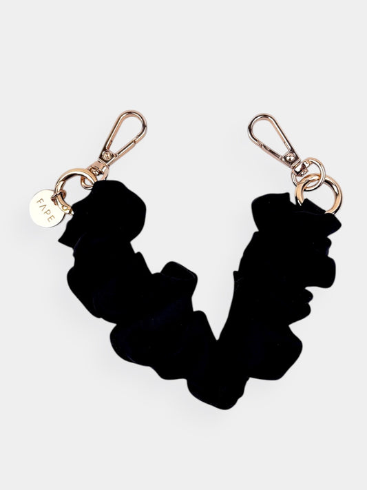 Handykette Puffy Silk - schwarz