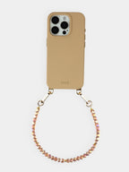 Perlen Handykette Fea - peach
