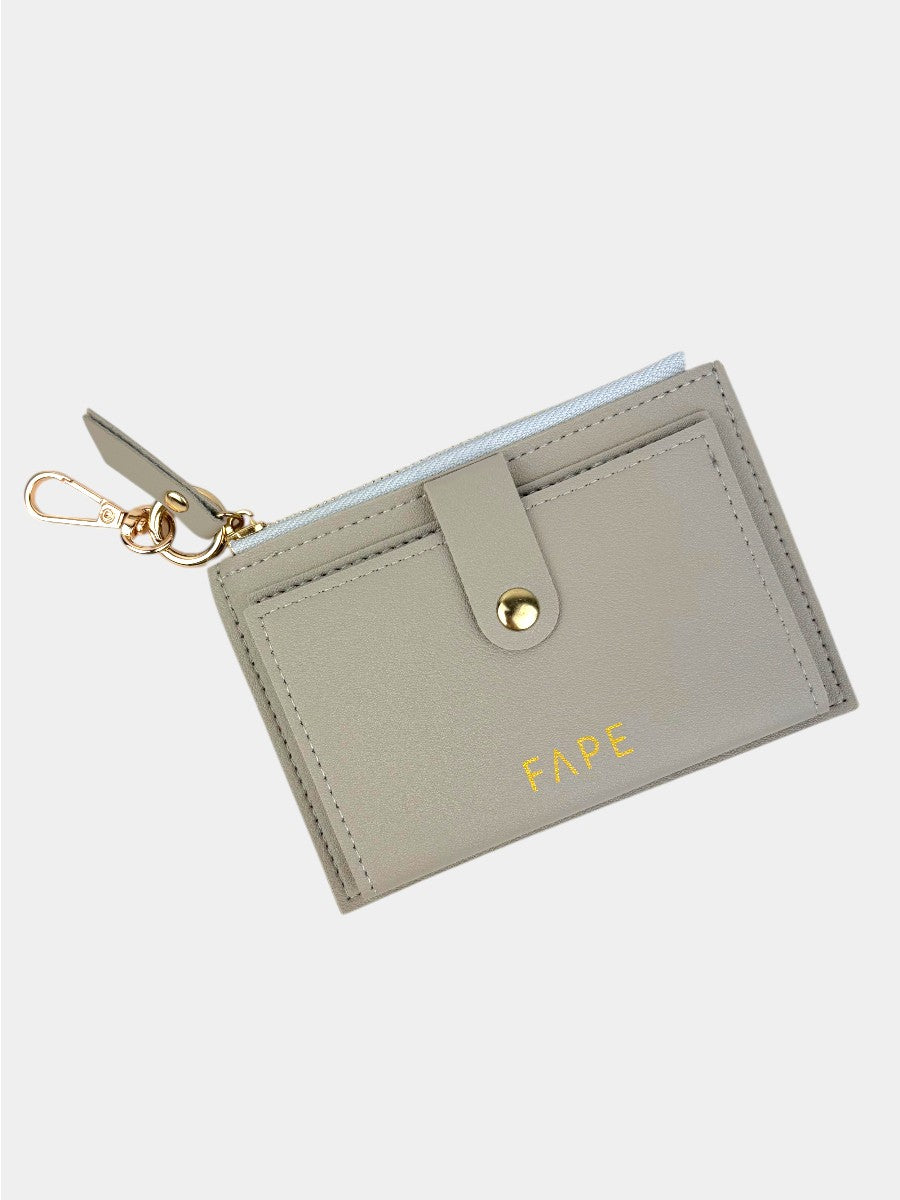 Clip Bag aus veganem Leder GREY