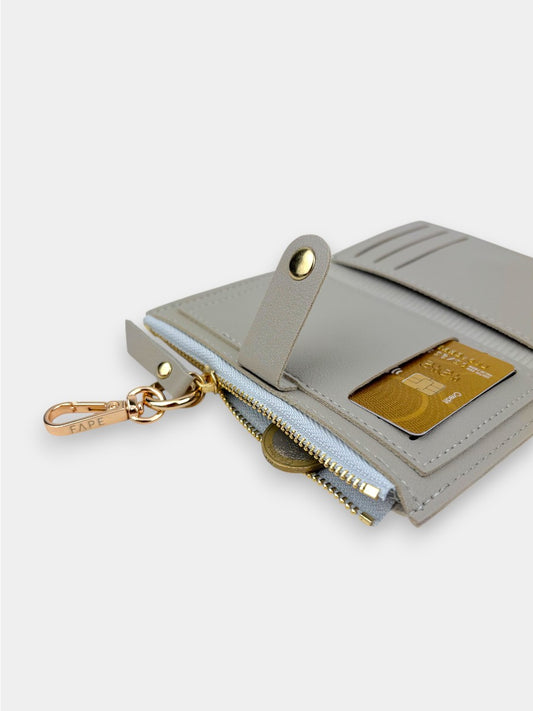 Clip Bag - veganes Leder | hellgrau