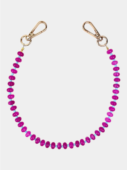 Perlen Handykette - Berry Glow