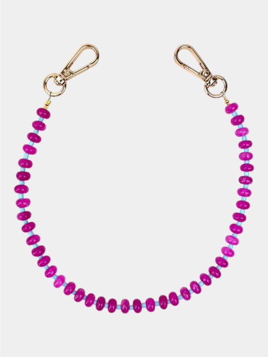 Perlen Handykette - Berry Glow