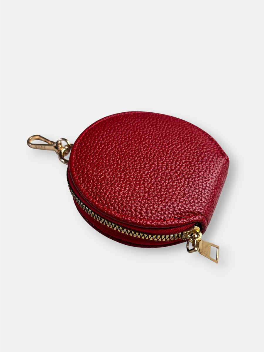 Clip Bag aus veganem Leder AURORA RED
