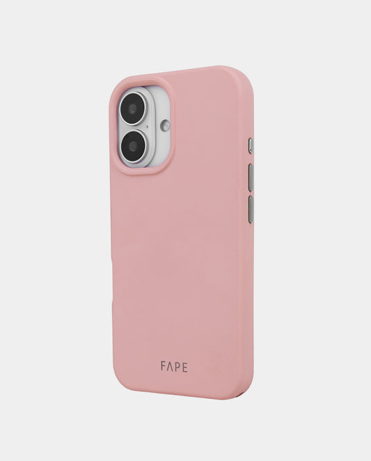 Handyhülle mit abnehmbaren silbernen Ösen - rosa