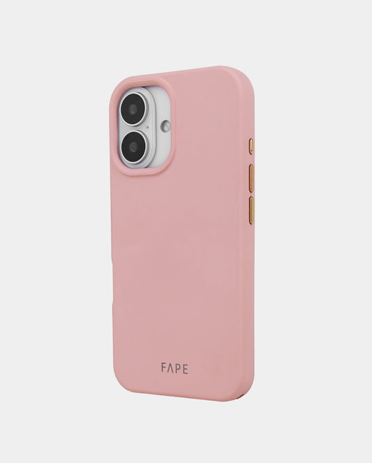 Handyhülle mit abnehmbaren goldenen Ösen - rosa